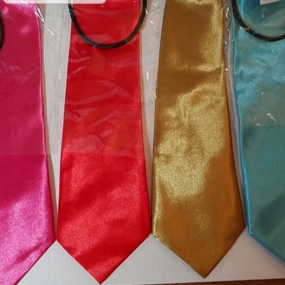 Boys Faux Satin Neck Tie 10 1/2